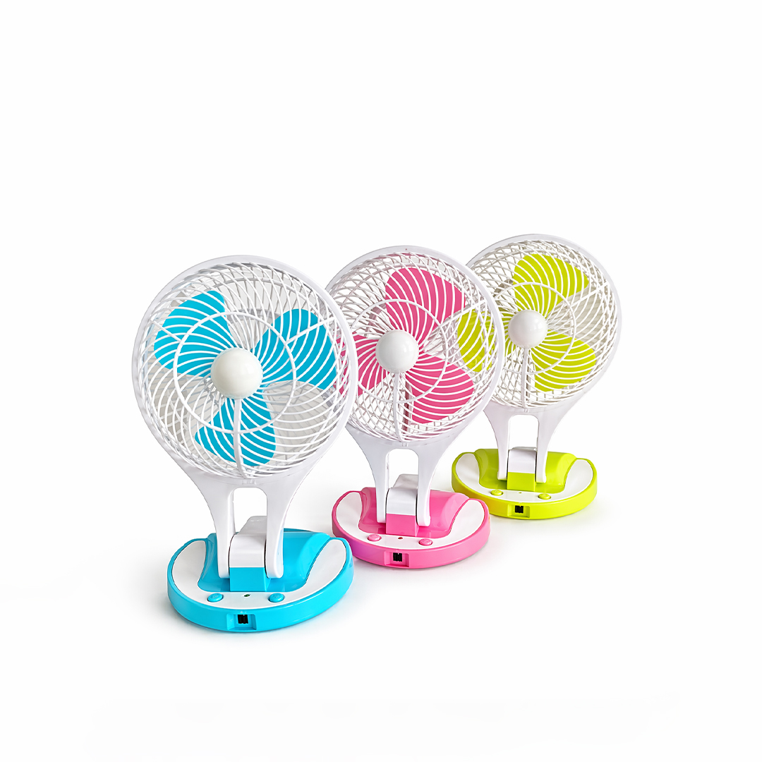 JR-5580 Portable LED Light with Mini Fan